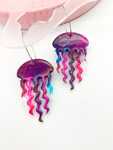 UNDERWATER INKY Jellyfish Hoop #12