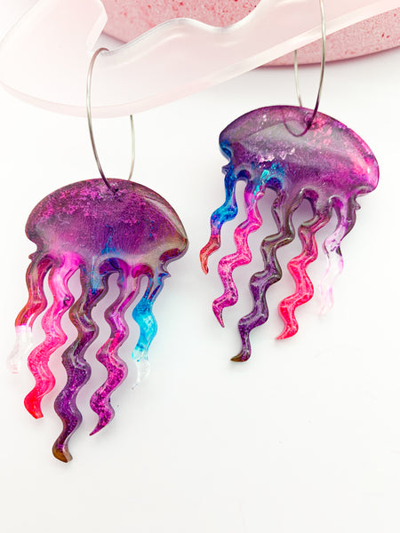 UNDERWATER INKY Jellyfish Hoop #12