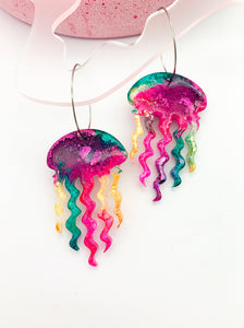 UNDERWATER INKY Jellyfish Hoop #10