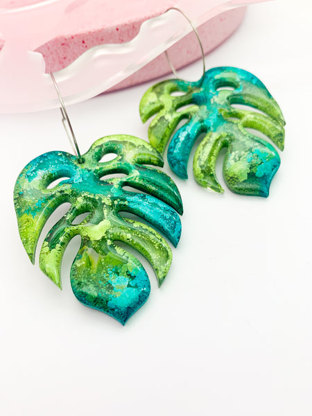 INKY Monstera Mega Hoops #3