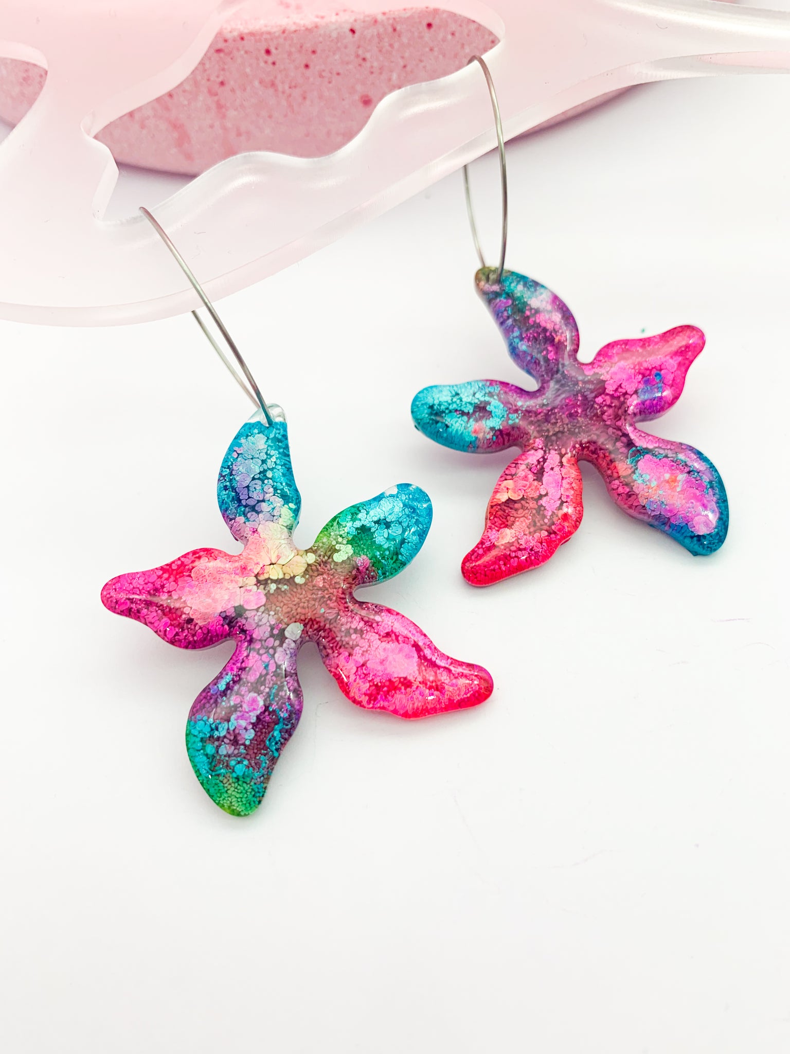 UNDERWATER INKY Starfish Hoop #2