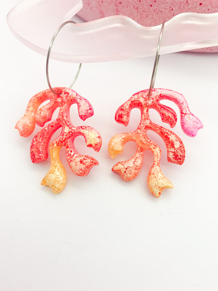 UNDERWATER INKY Coral Hoop #1