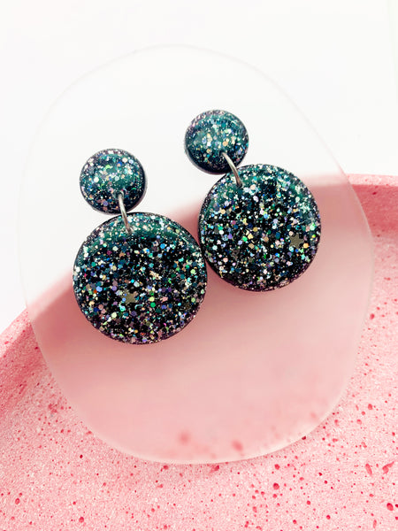 Galaxy SPARKLE Round Dangles - choose your size!
