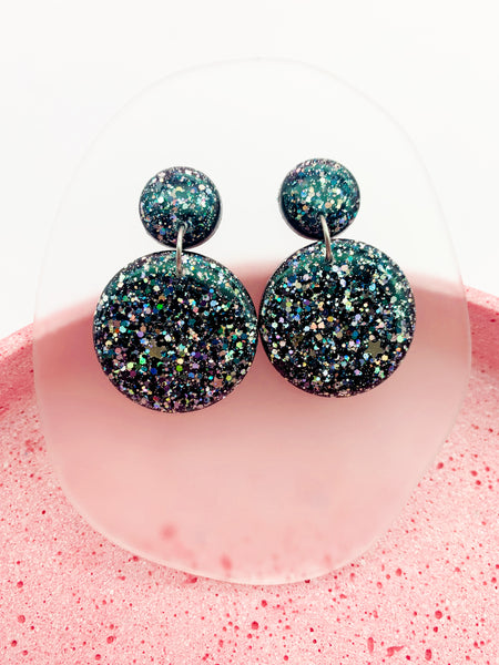 Galaxy SPARKLE Round Dangles - choose your size!