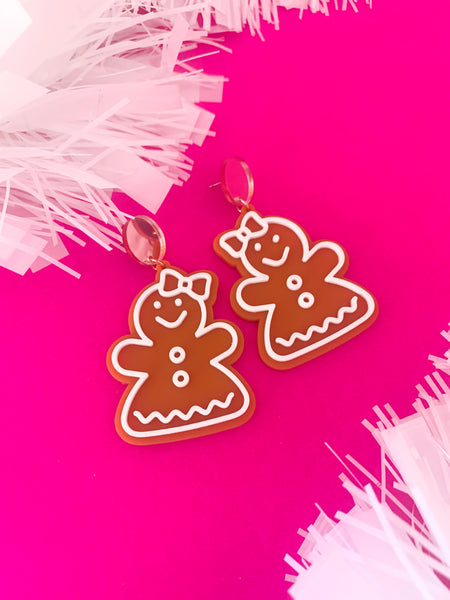 GINGERBREAD Lady Dangles