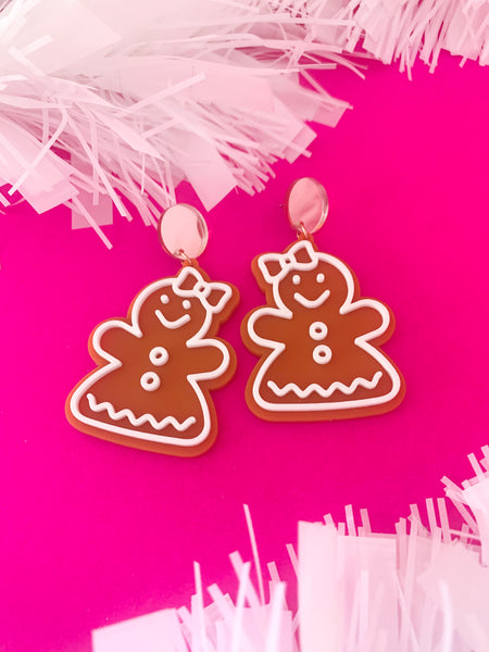 GINGERBREAD Lady Dangles