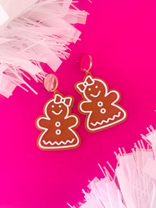 GINGERBREAD Lady Dangles