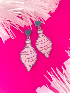 Rose Drop CHRISTMAS Bauble Dangles