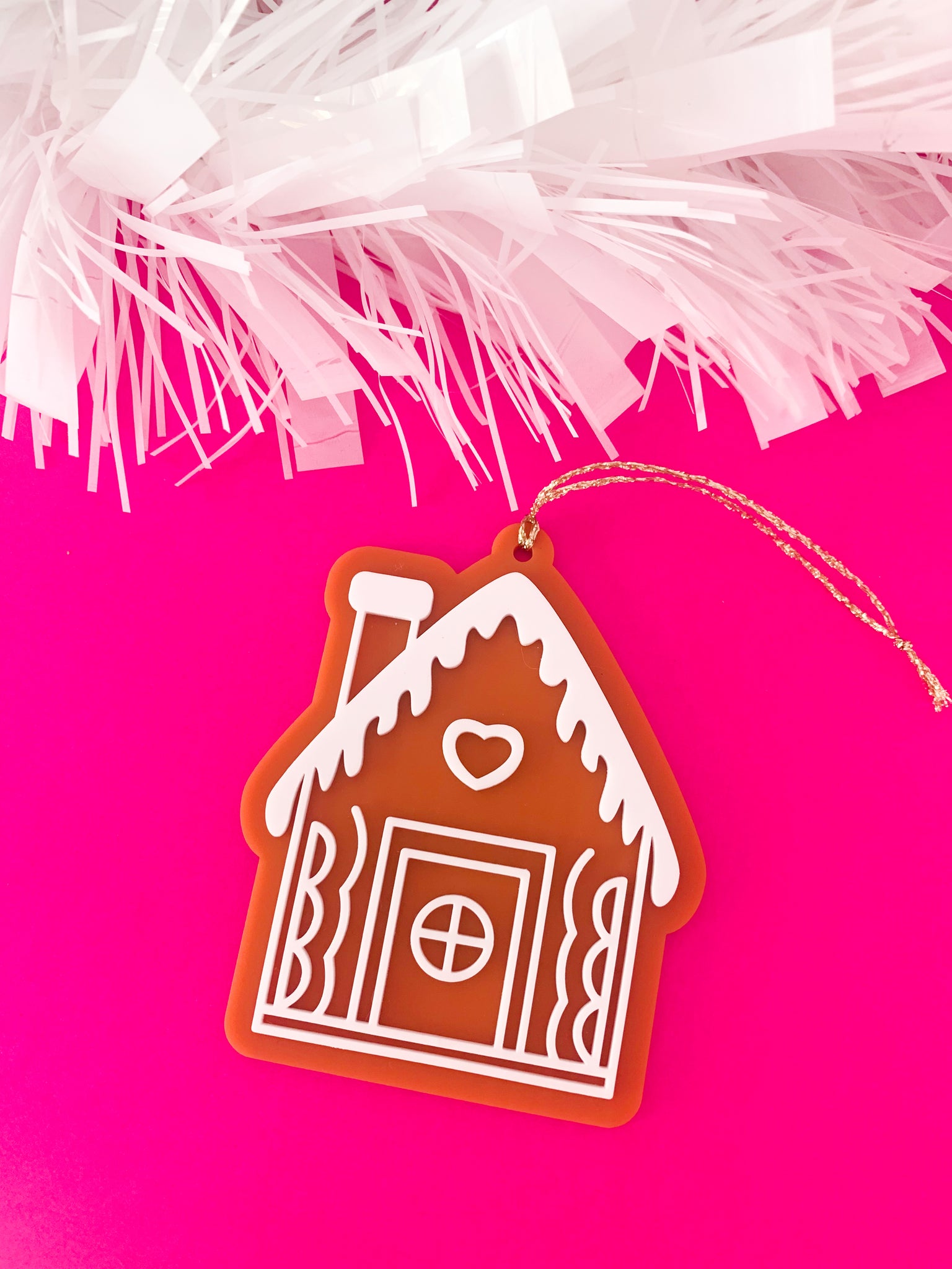 Gingerbread House CHRISTMAS Tree Decoration