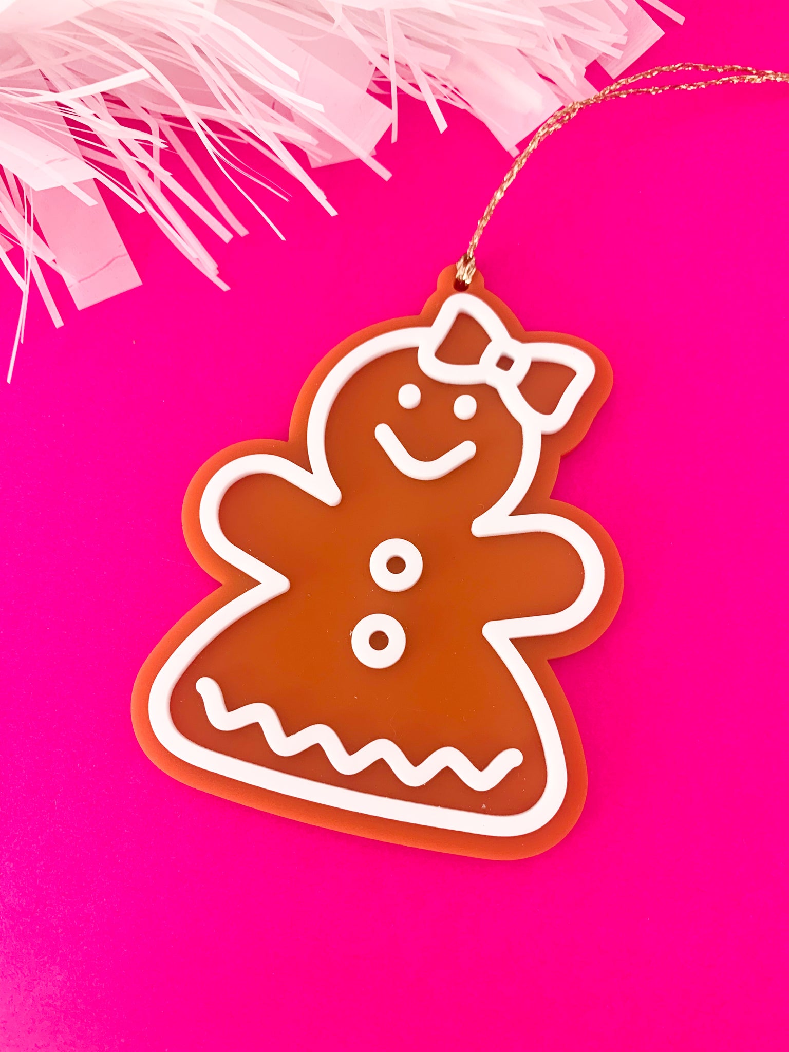 Gingerbread Lady CHRISTMAS Tree Decoration