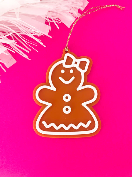 Gingerbread Lady CHRISTMAS Tree Decoration