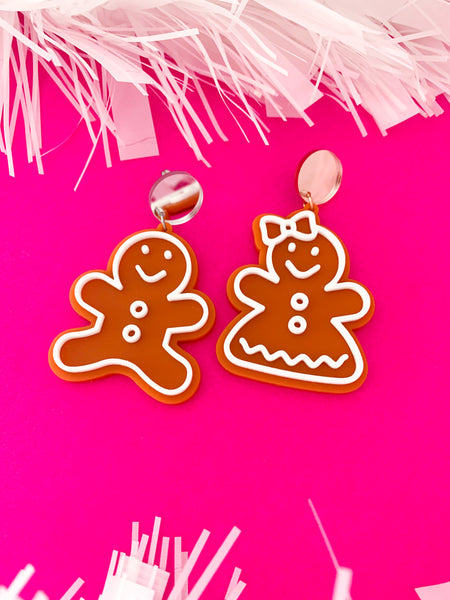 GINGERBREAD Couple Dangles