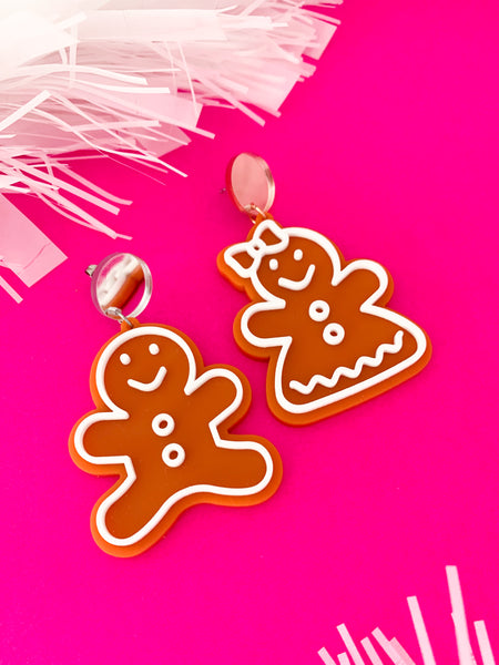 GINGERBREAD Couple Dangles