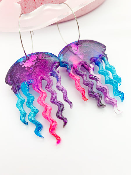 UNDERWATER INKY Jellyfish Hoop #1