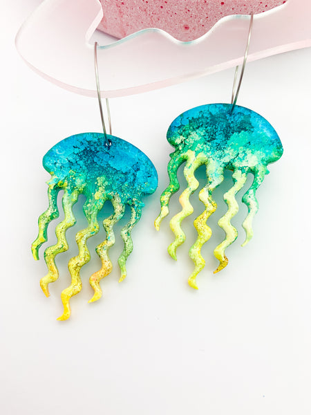 UNDERWATER INKY Jellyfish Hoop #5
