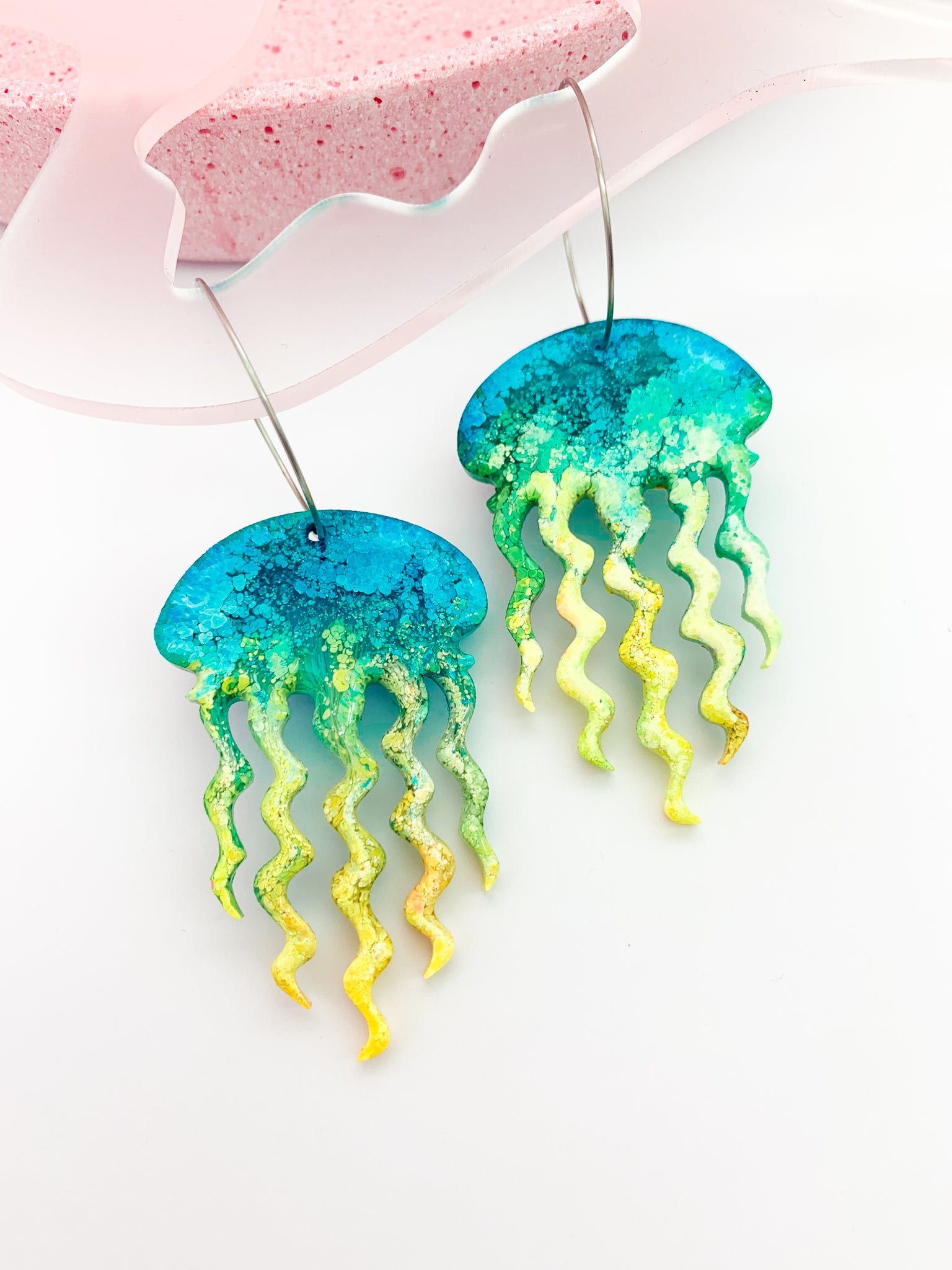 UNDERWATER INKY Jellyfish Hoop #5