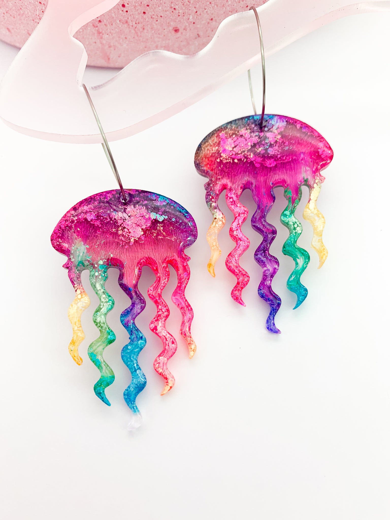 UNDERWATER INKY Jellyfish Hoop #6