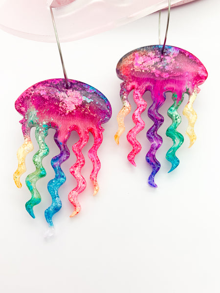 UNDERWATER INKY Jellyfish Hoop #6