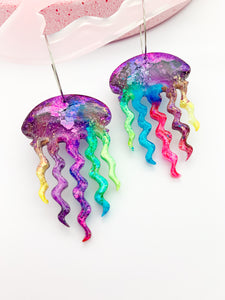UNDERWATER INKY Jellyfish Hoop #7